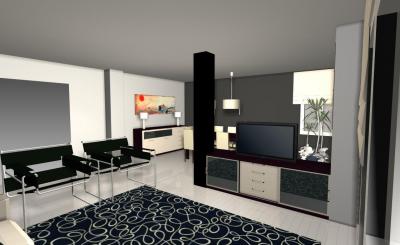 SALON - COMEDOR 3D